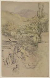 Mountain Landscape with Watermill